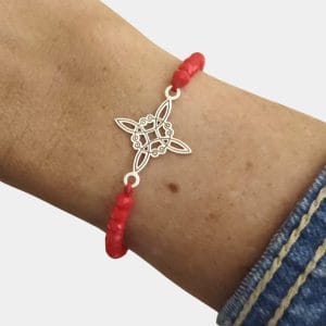 Pulsera unisex de nudo de brujas
