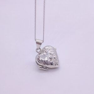 Collar con relicario corazón
