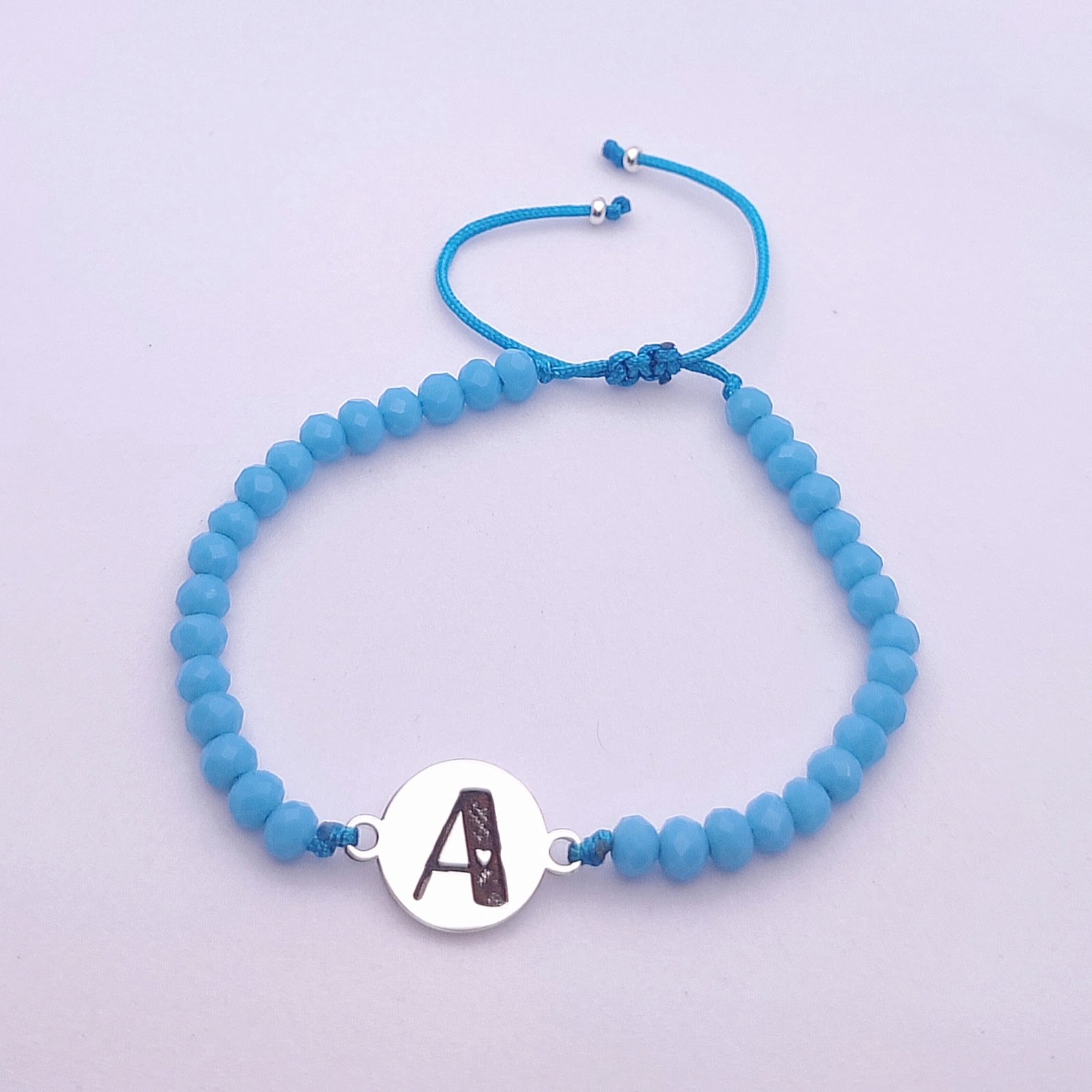 Pulsera de inicial de corazón
